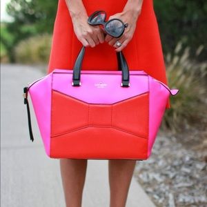 Kate Spade Pink Red Orange Handbag